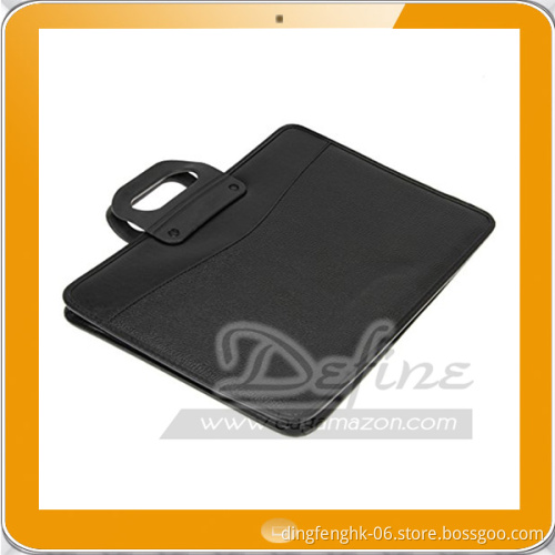Leather Briefcase Portable Business Conference Meeting Files Portfolio